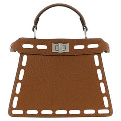 Fendi Peekaboo ISeeU Top Handle Bag — Brown