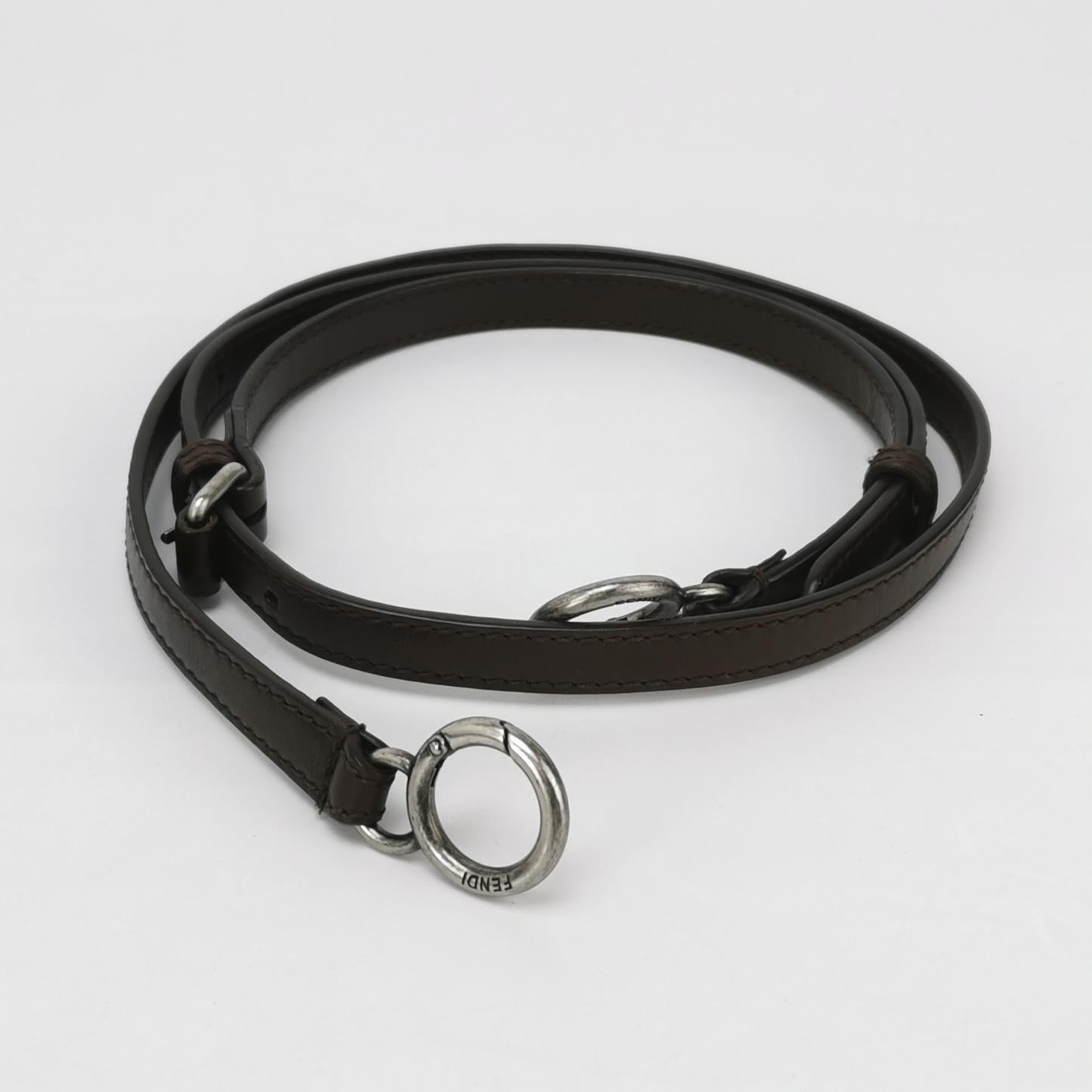 Fendi Peekaboo Large Black Calfskin Leather Glitter Beaded Zucca Interior en vente 6