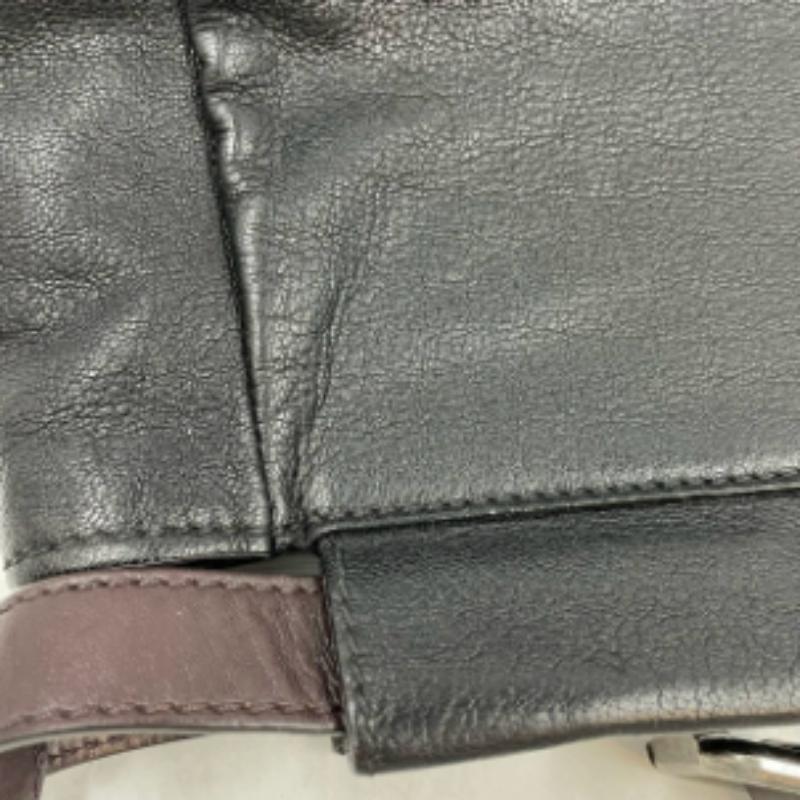 Fendi Peekaboo Large Black Calfskin Leather Glitter Beaded Zucca Interior For Sale 14
