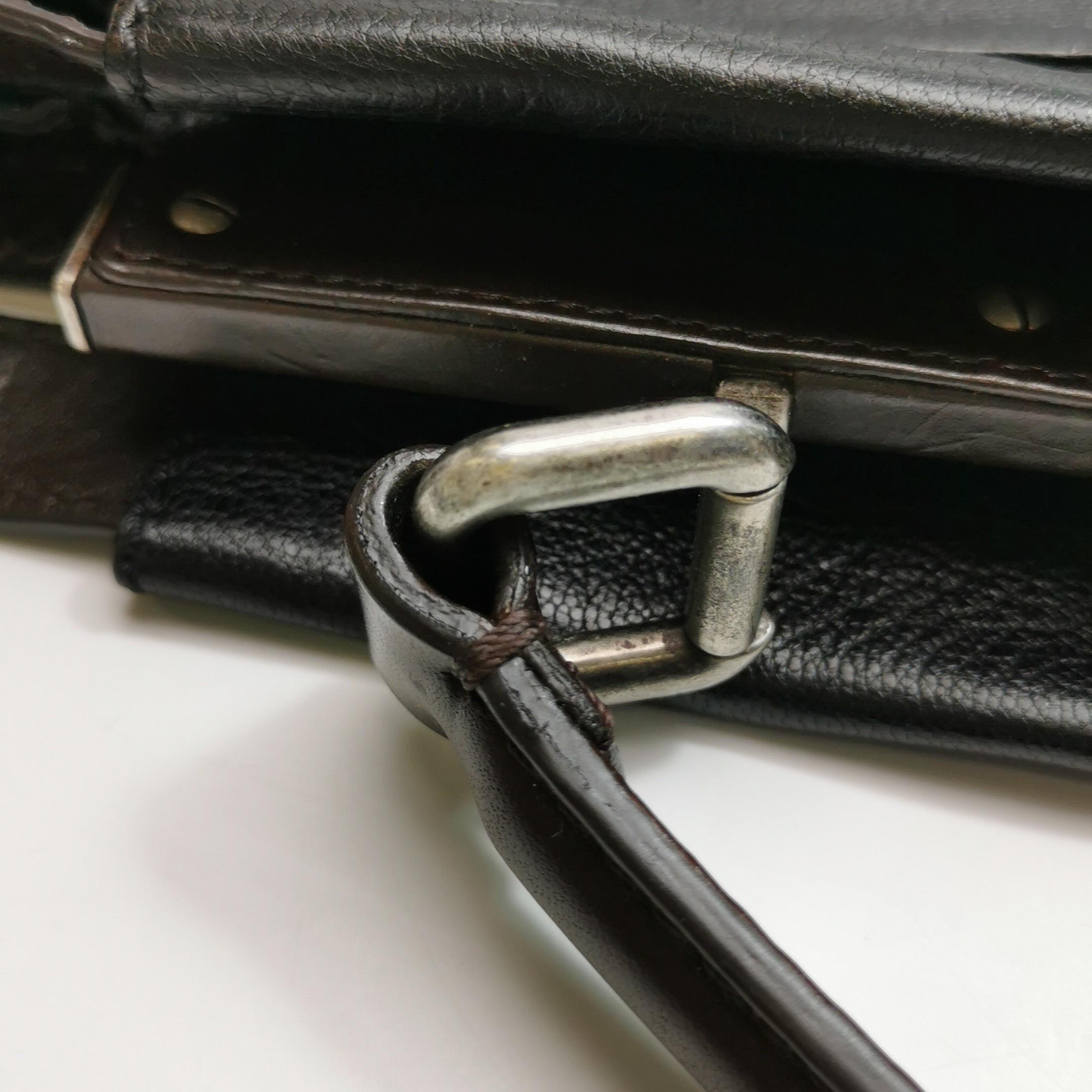 Fendi Peekaboo Large Black Calfskin Leather Glitter Beaded Zucca Interior en vente 14