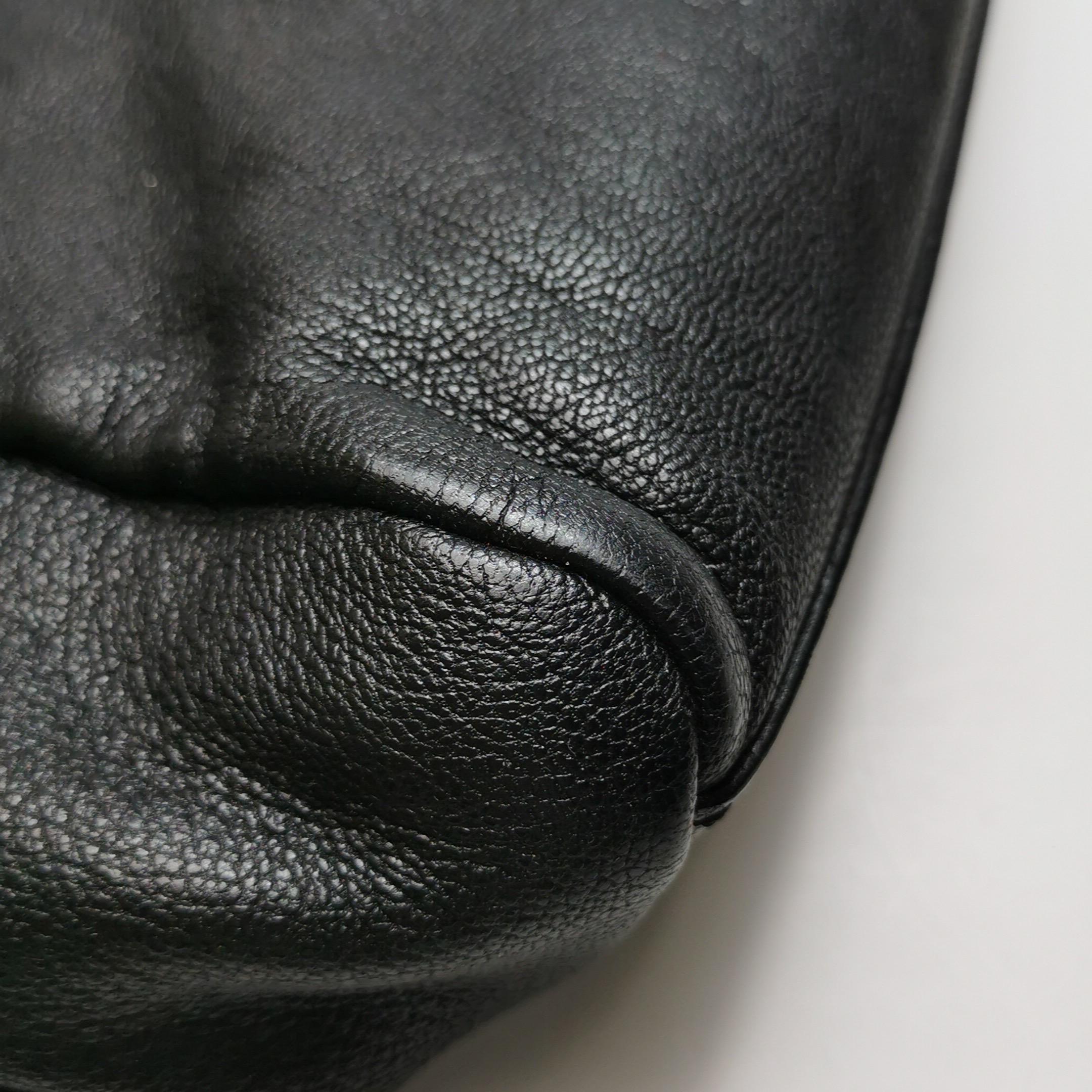 Fendi Peekaboo Large Black Calfskin Leather Glitter Beaded Zucca Interior en vente 15