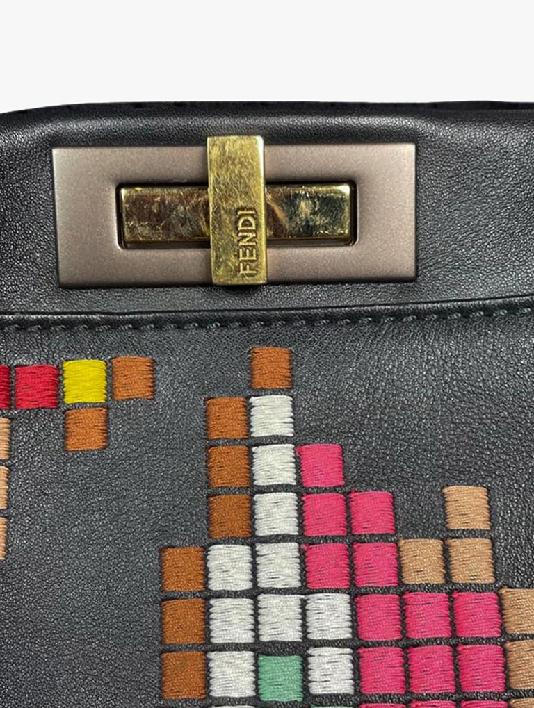 Fendi Peekaboo Limited Edition Embroidered bag, 2010s For Sale 3
