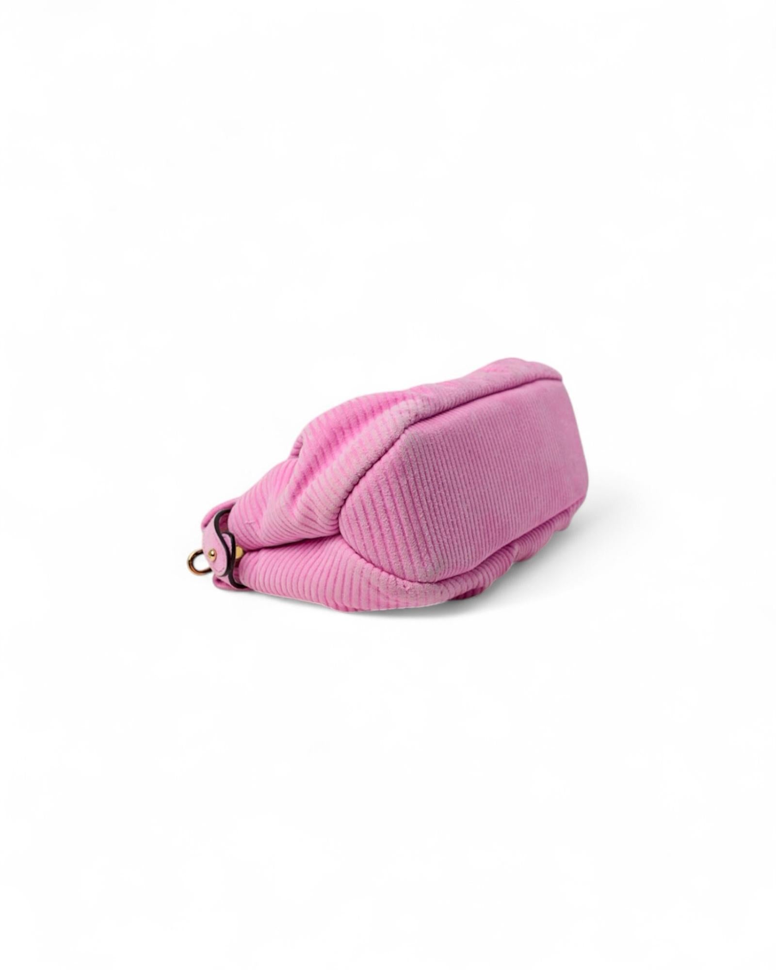 Fendi Peekaboo Lollipop Small Velluto Rosa in vendita 1