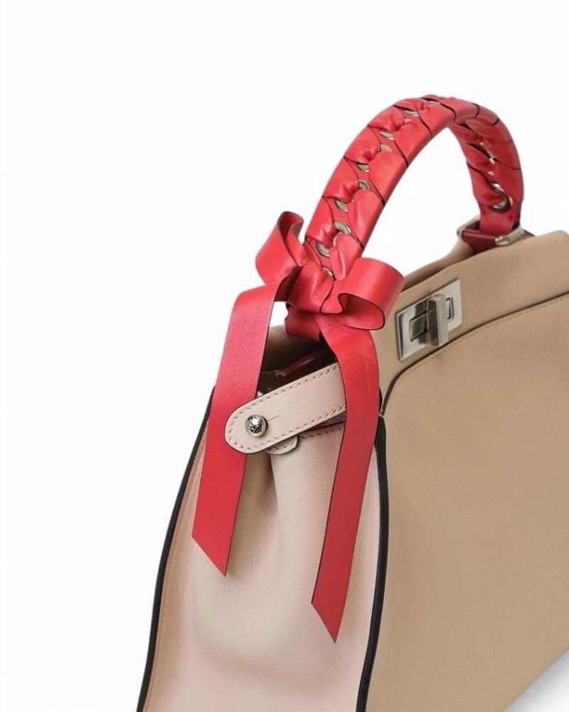 Fendi Peekaboo Medium Bicolor Fiocco Rosa in vendita 6