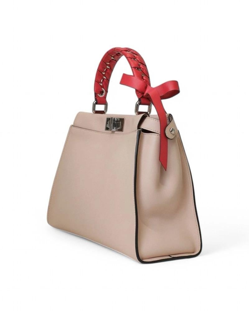 Fendi Peekaboo Medium Bicolor Fiocco Rosa in vendita 1