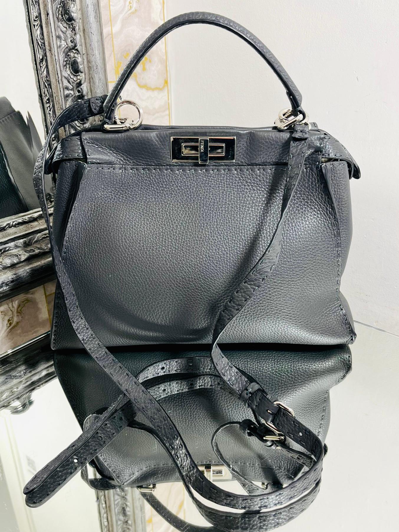Women's Fendi Peekaboo Medium Model Leather Bag For Sale