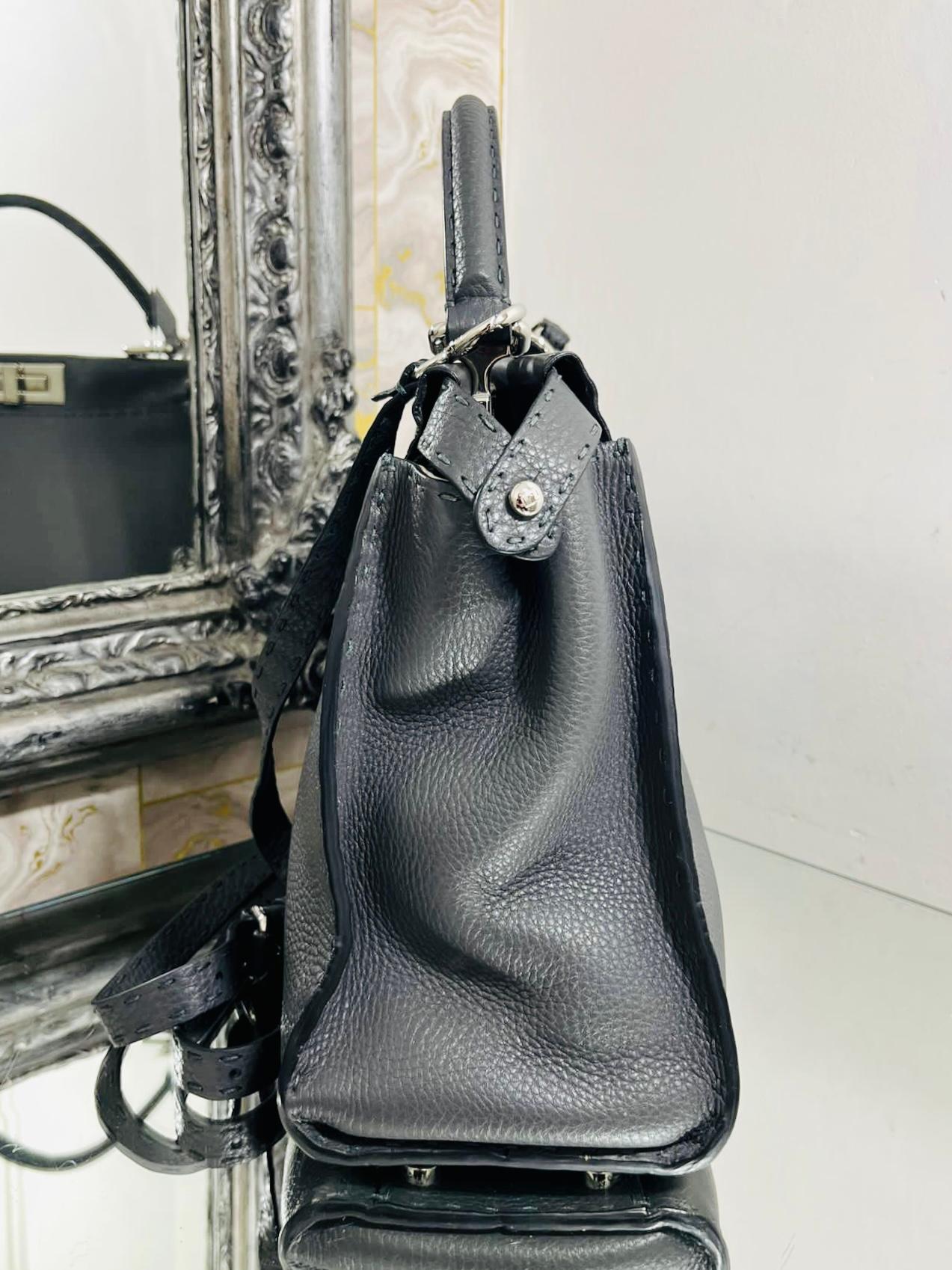 Fendi Peekaboo Medium Model Leather Bag For Sale 1
