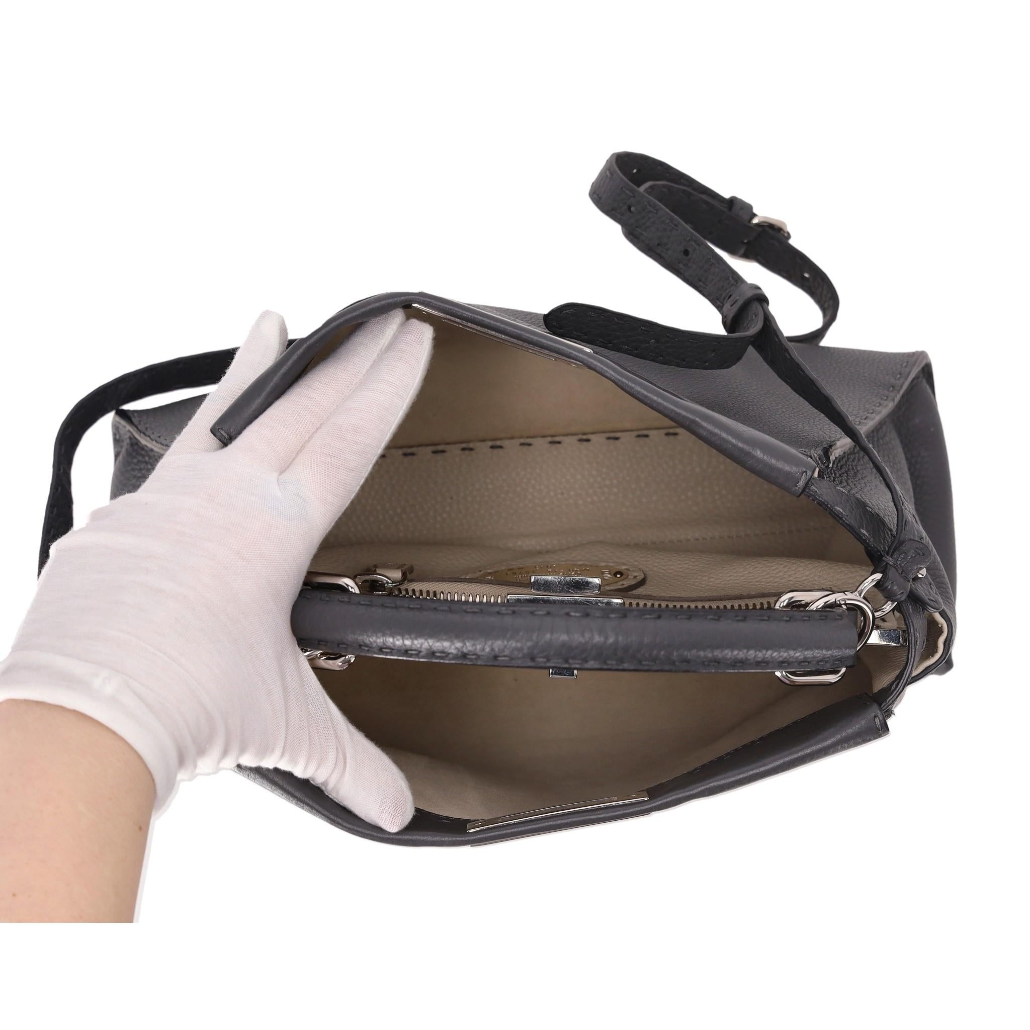 Fendi Peekaboo Medium Model Leather Tote Bag For Sale 1