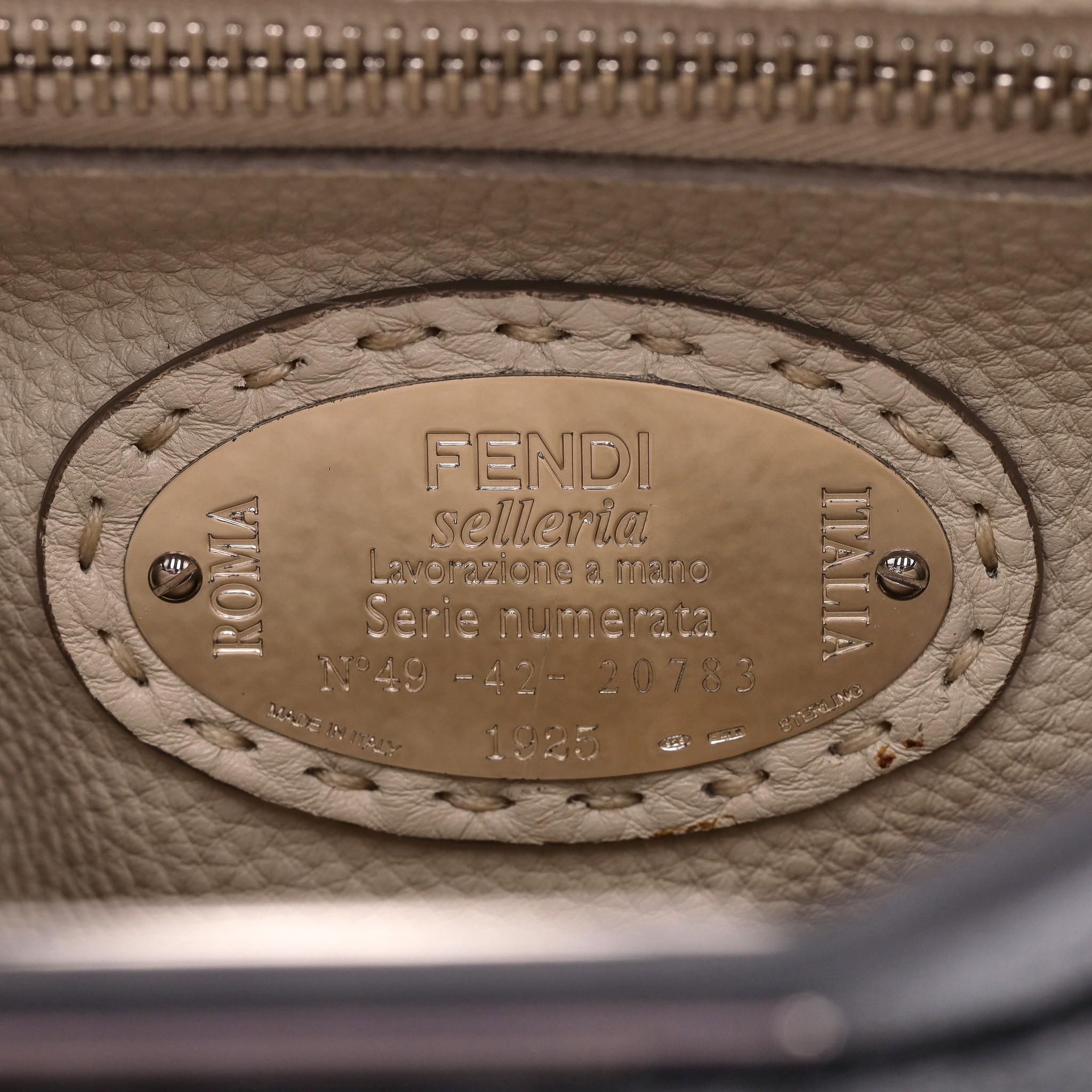Fendi Peekaboo Medium Model Leather Tote Bag For Sale 3