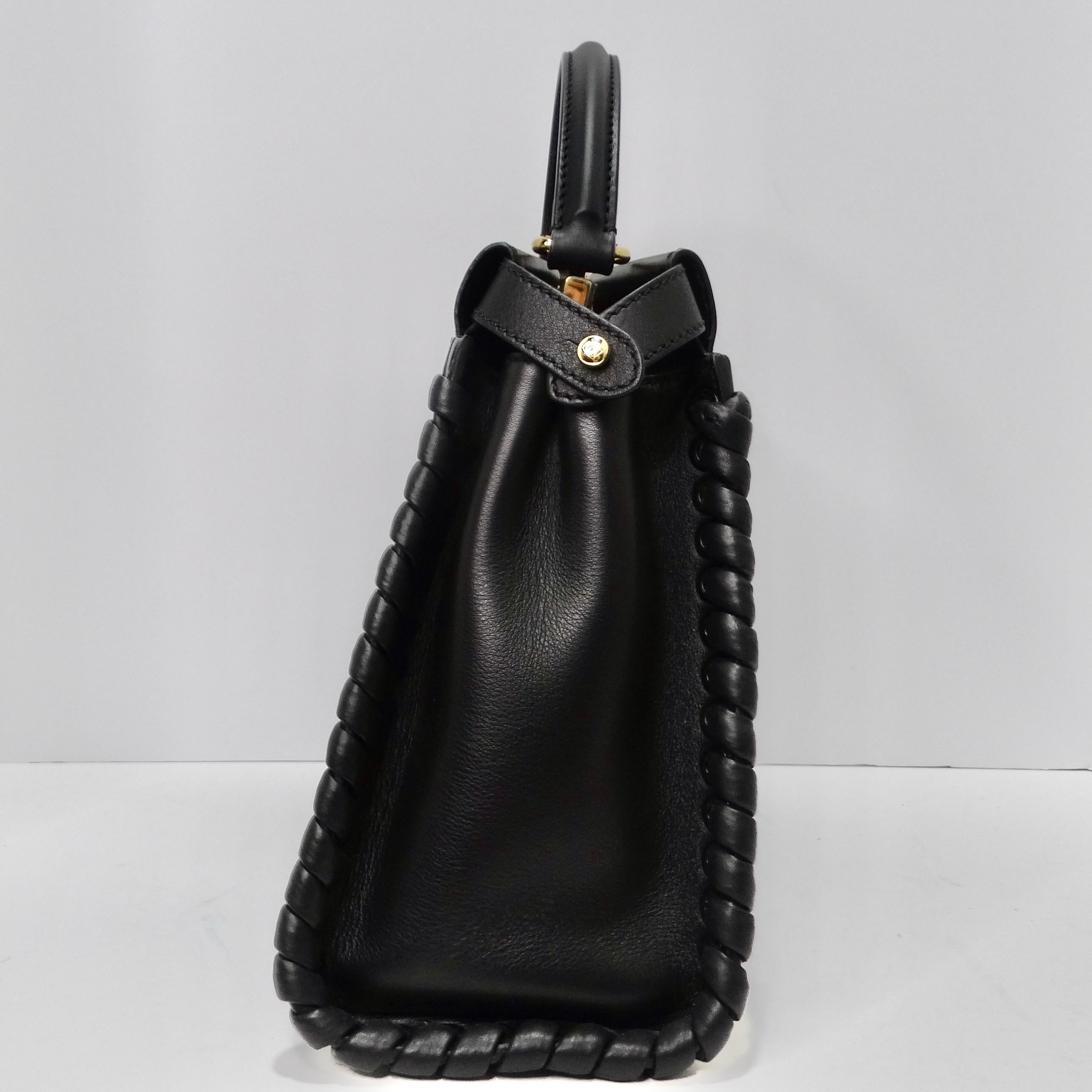Fendi Peekaboo Medium Whipstitch Shoulder Bag For Sale 1