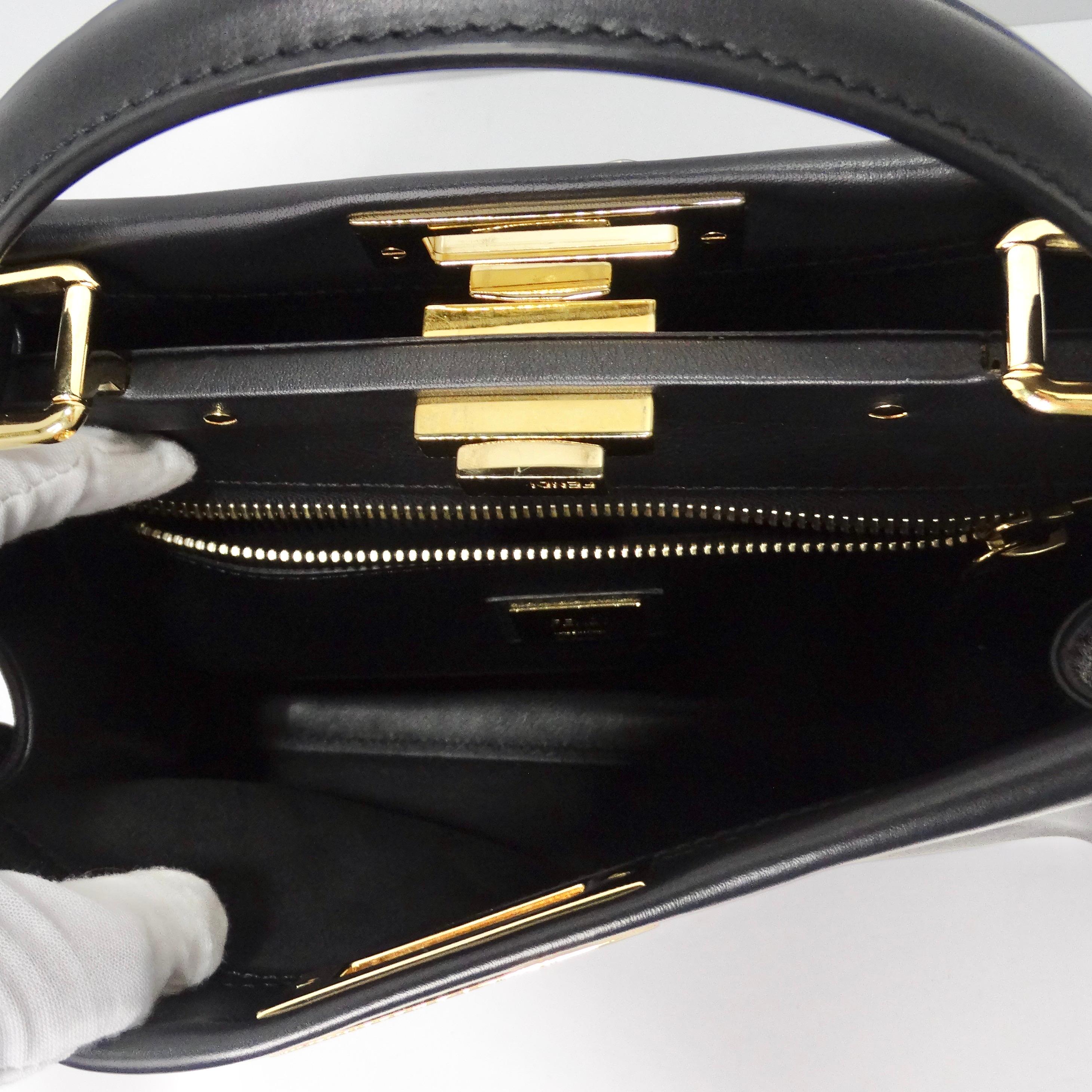 Fendi Peekaboo Medium Whipstitch Shoulder Bag 3