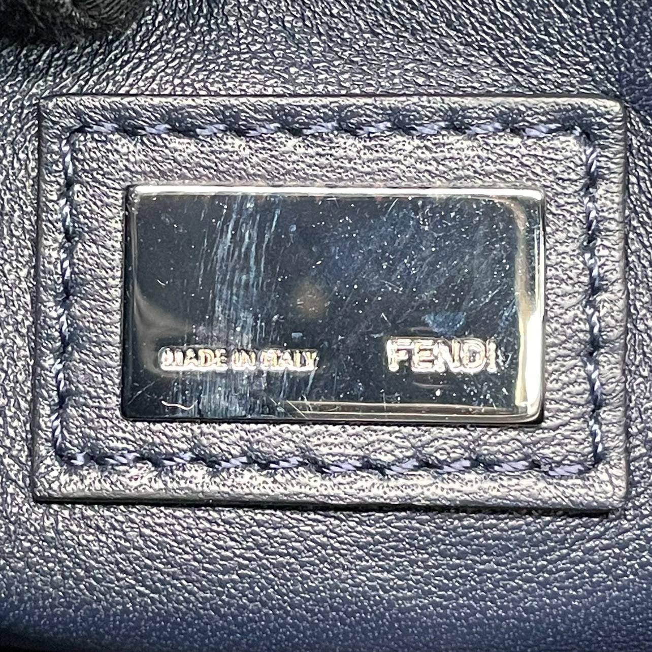 Fendi Peekaboo Mini Fox Fur Blue Limited Edition 2014 6