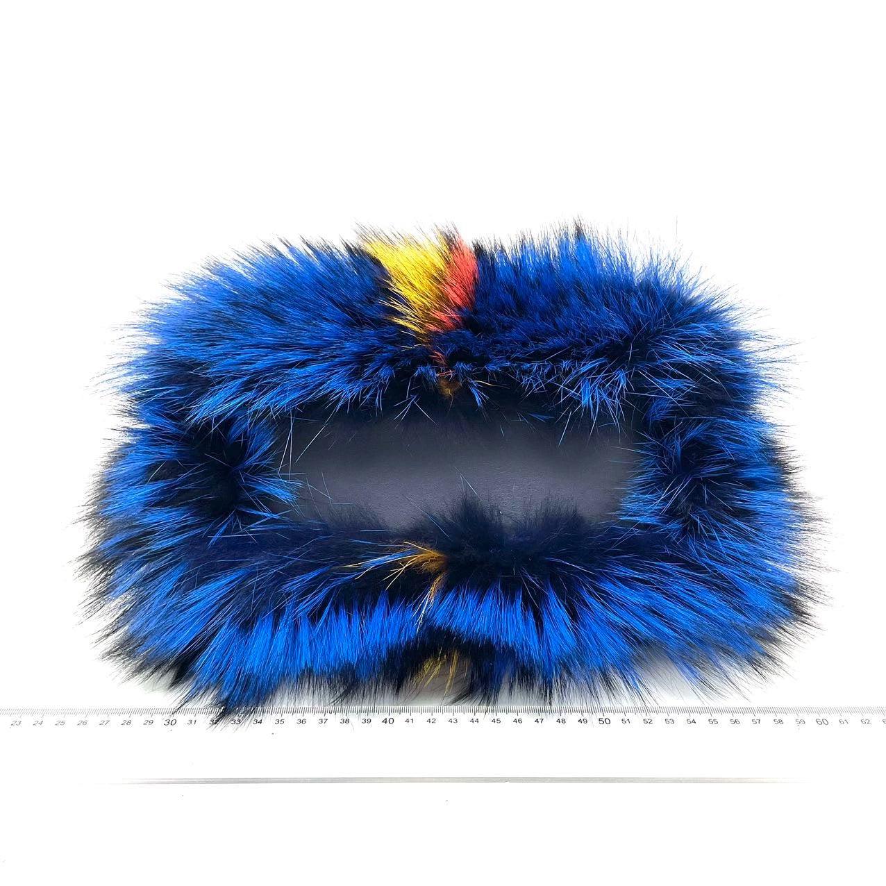 Fendi Peekaboo Mini Fox Fur Blue Limited Edition 2014 1