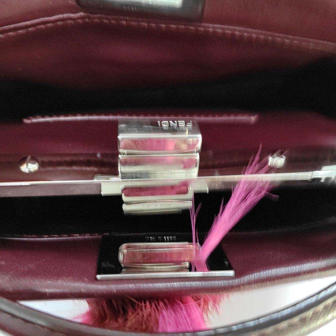 Fendi Mini Gazelle Peekaboo Fourrure Bourgogne, Automne Hiver 2014 3