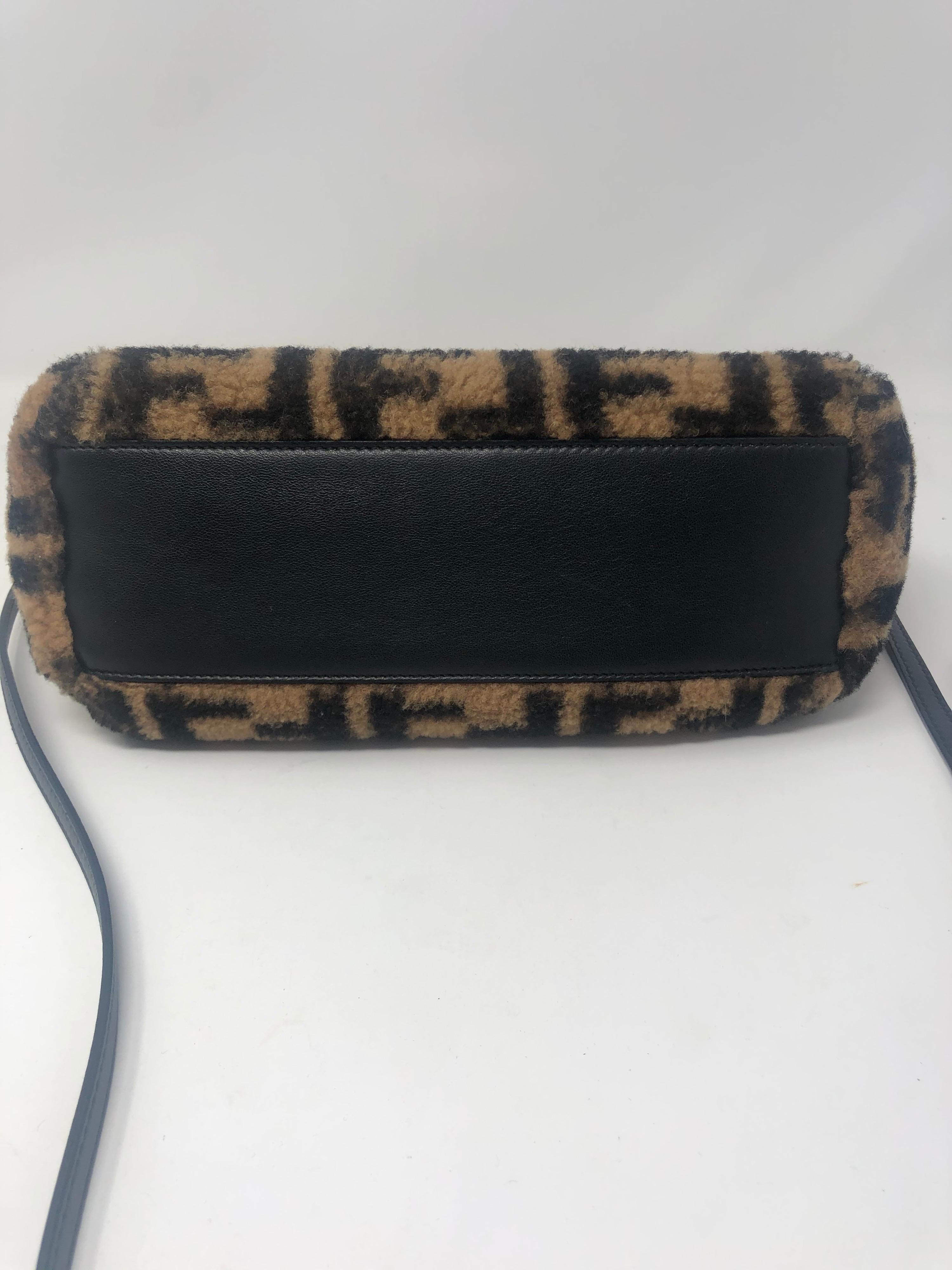 Fendi Peekaboo Mini Sheepskin Fur Bag 5