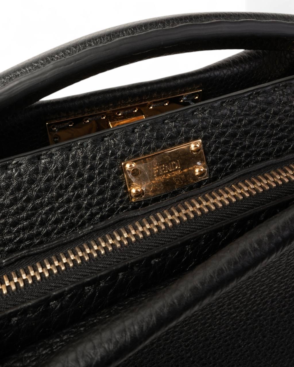 Fendi Peekaboo Monster Medium Black For Sale 8