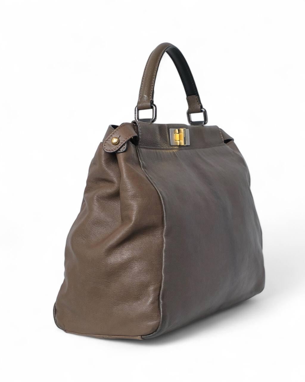 Fendi Peekaboo Soft Large Schlamm 6