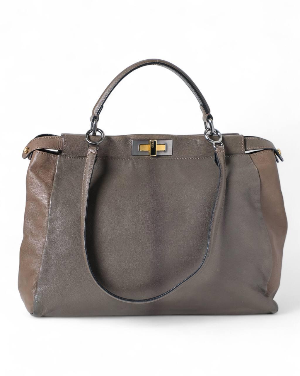 Fendi Peekaboo Soft Large Schlamm 8