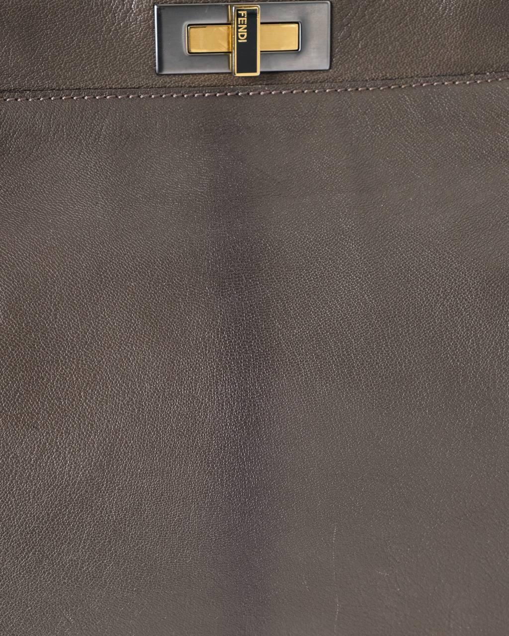 Fendi Peekaboo Soft Large Schlamm 4