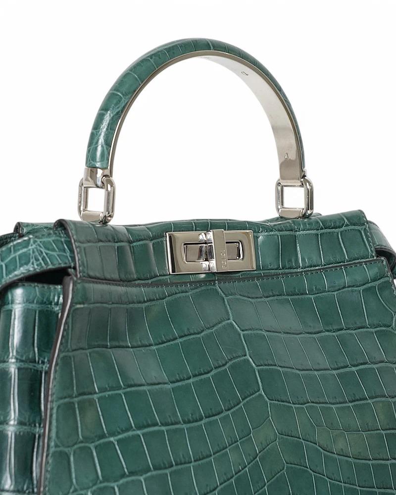 Fendi Peekaboo Soft Medium Green For Sale 10