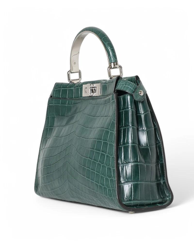 Fendi Peekaboo Soft Medium Green For Sale 1