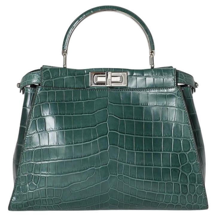 Fendi Peekaboo Soft Medium Green For Sale