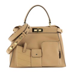 Fendi Peekaboo Utility Bag Leather Regular