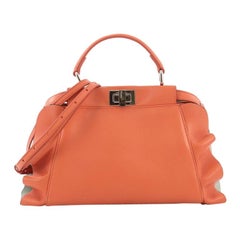 Fendi Peekaboo Wave Handbag Leather Mini