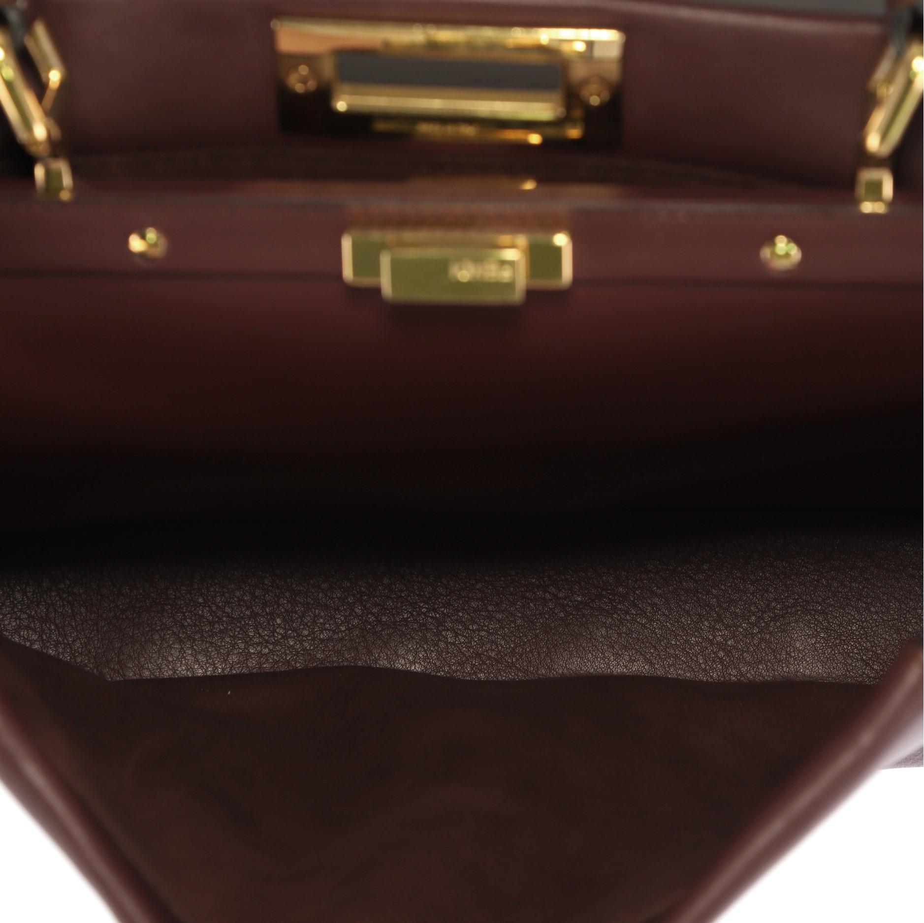 Fendi Peekaboo Wave Handbag Leather Regular 1