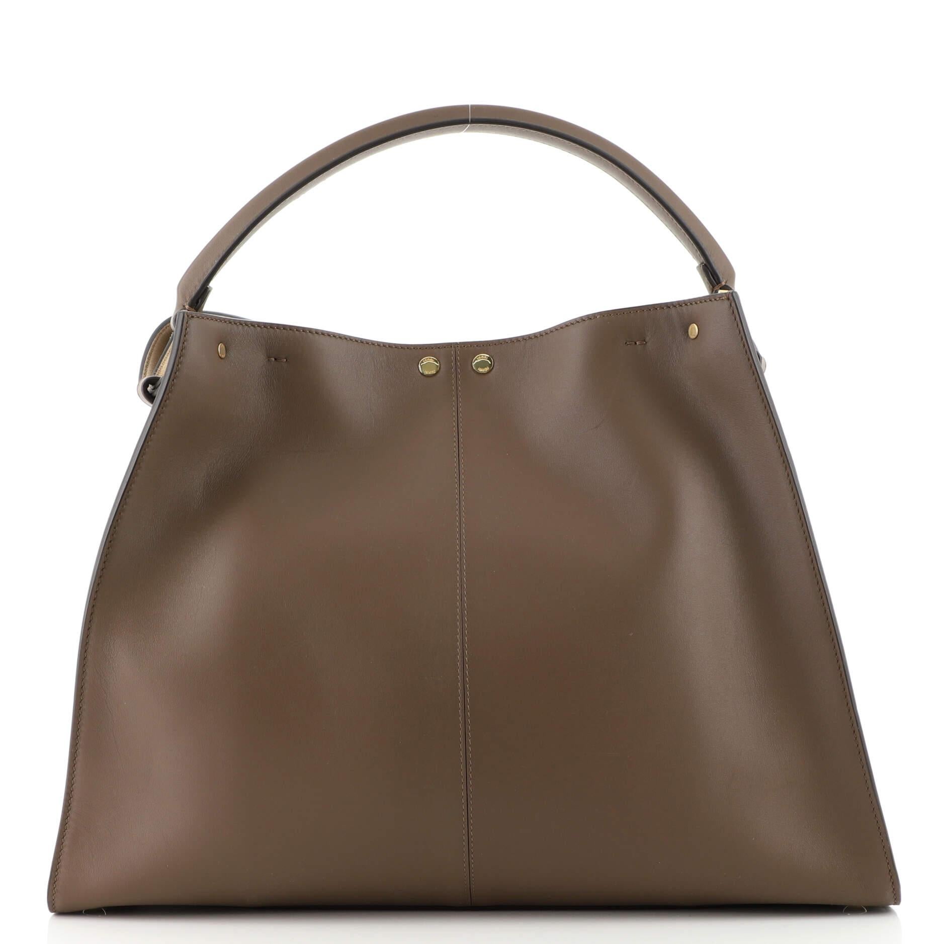 Fendi Peekaboo X-Lite Bag Leather Large In Good Condition In NY, NY