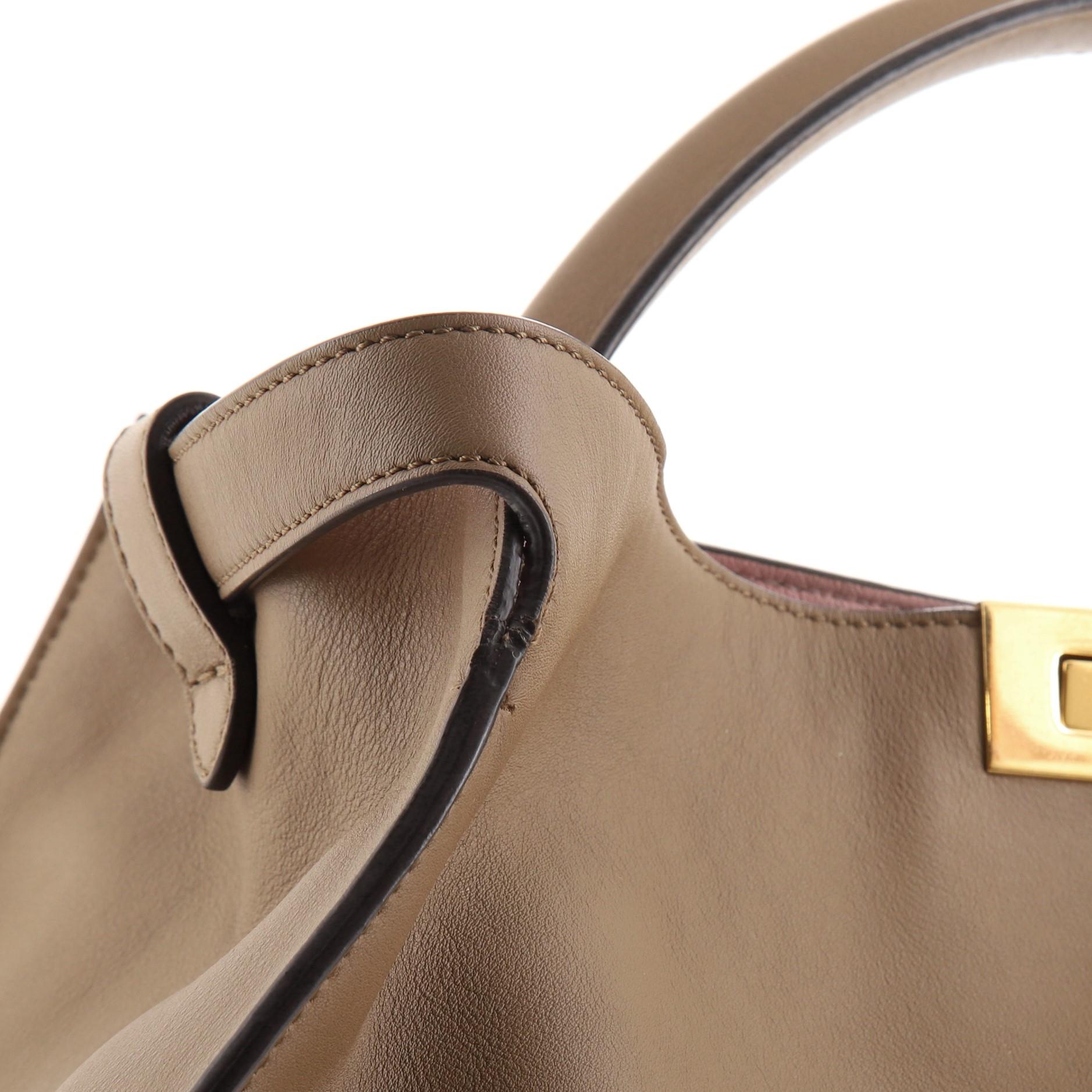 Fendi Peekaboo X-Lite Bag Leather Large In Fair Condition In NY, NY