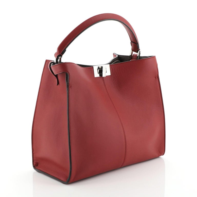 Fendi Peekaboo X-Lite Bag Leather Mini at 1stDibs | master design art ...