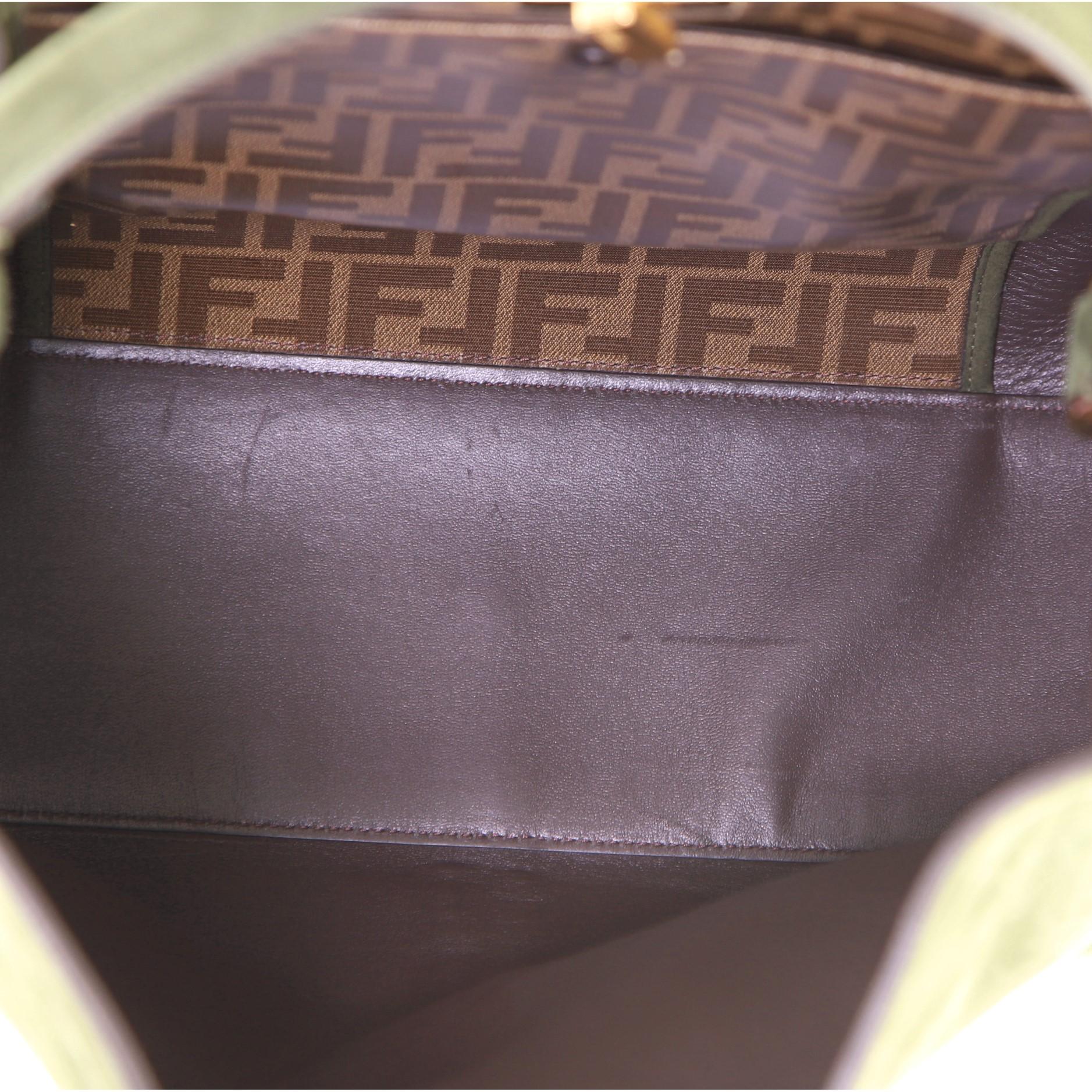 Fendi Peekaboo X-Lite Tasche aus Wildleder groß für Damen oder Herren