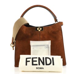 Fendi Peekaboo X-Lite Bag Suede Medium