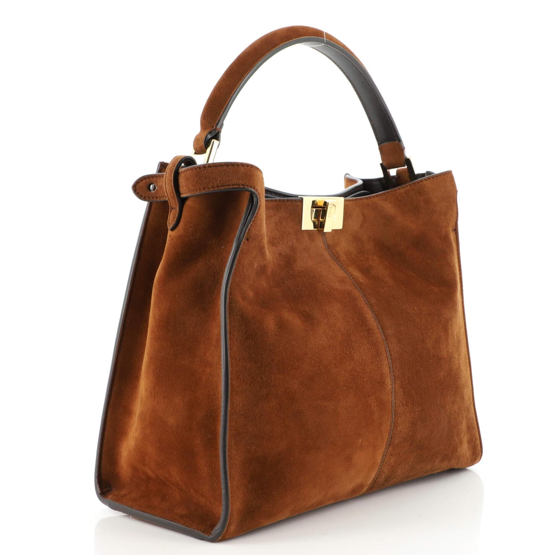 Fendi peekaboo suede store