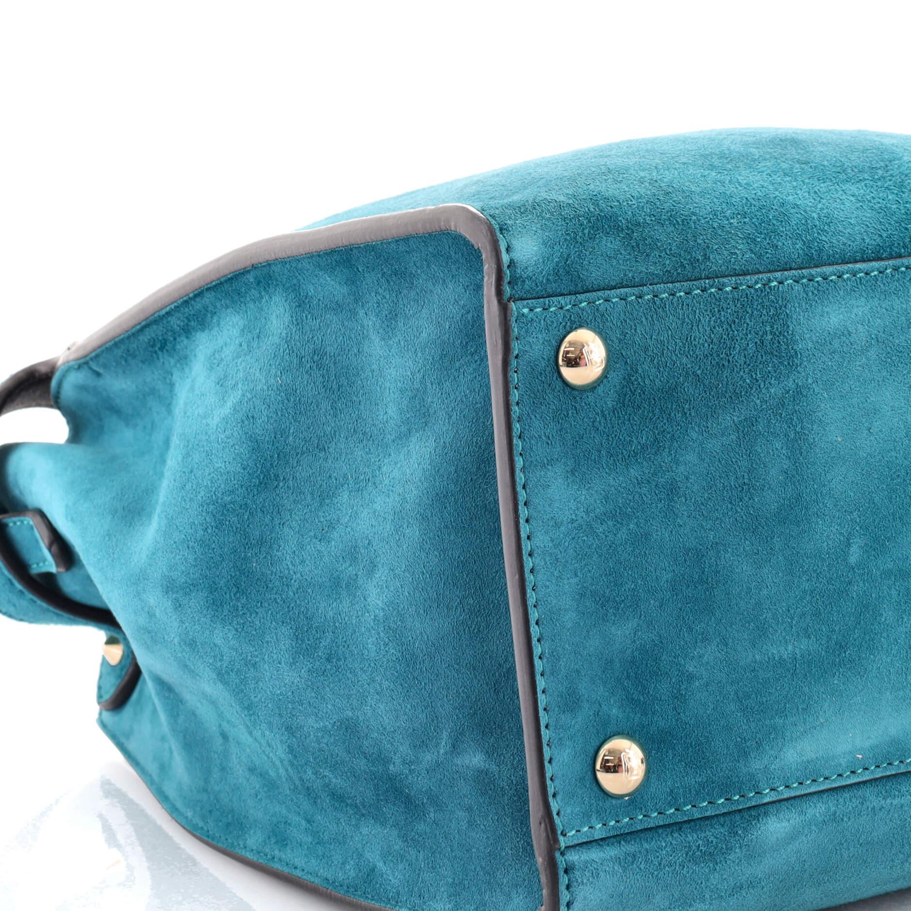 Fendi Peekaboo X-Lite Bag Suede Medium In Good Condition In NY, NY