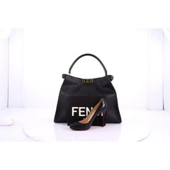 Fendi Peekaboo X-Lite Handbag Leather Large