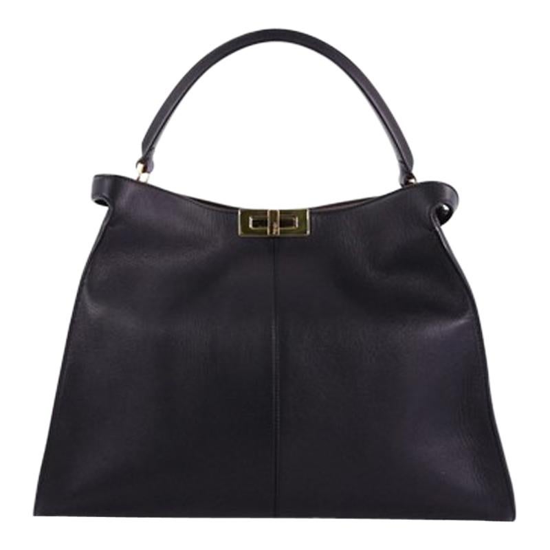 Fendi Peekaboo X-Lite Handbag Leather Large