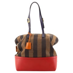 Borsa Fendi Pequin 2B in tela e pelle