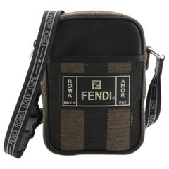 Fendi Pequin Camera Crossbody Bag Canvas Mini 
