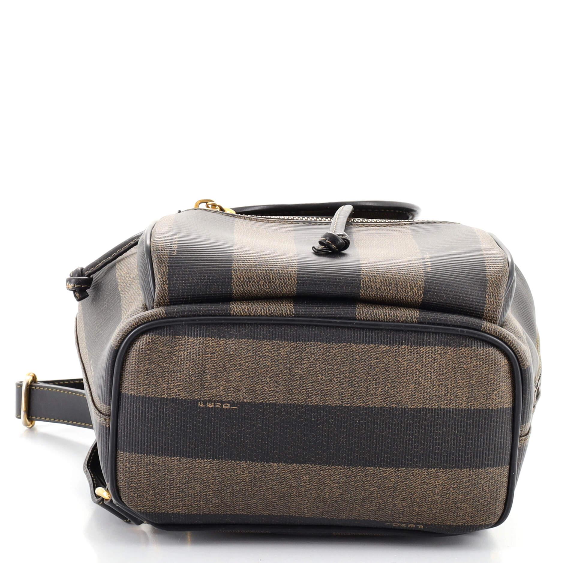 Fendi Pequin Zaino con tasca frontale in tela Coates Mini In condizioni discrete a NY, NY