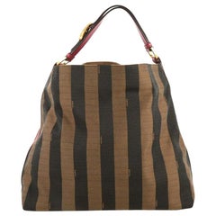 Fendi Pequin Hobo Canvas