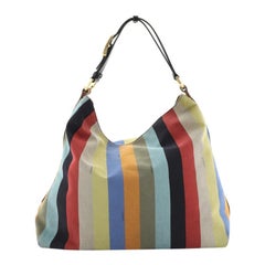 Fendi Pequin Hobo Canvas