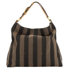 Fendi Pequin Hobo Canvas