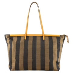 Fendi Pequin Roll Tote Canvas Large