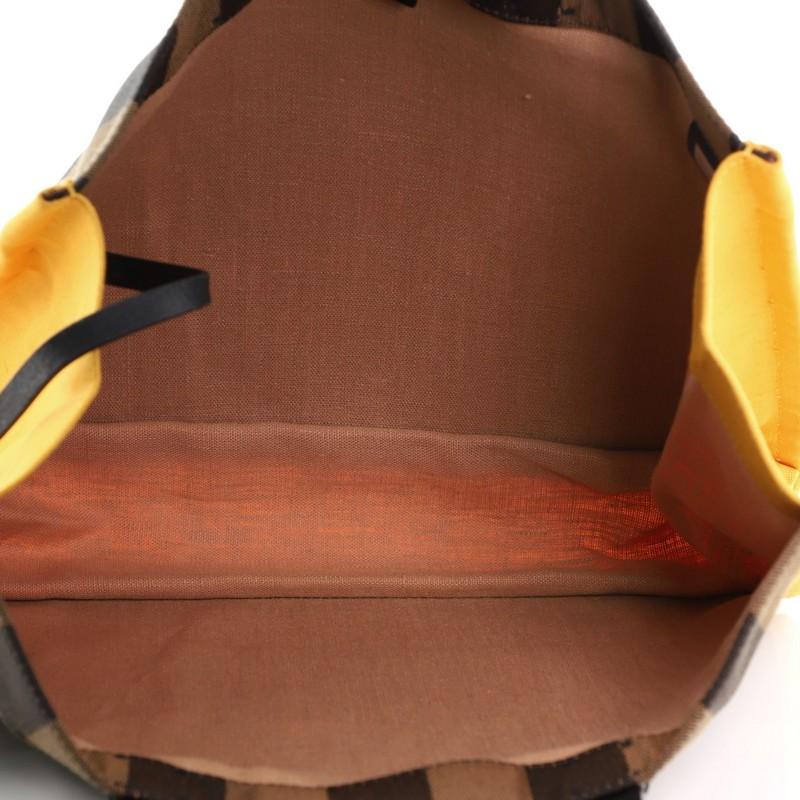 Women's or Men's Fendi Pequin Shopping Tote Canvas Medium