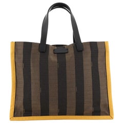 Fendi Pequin Shopping Tote Canvas Medium