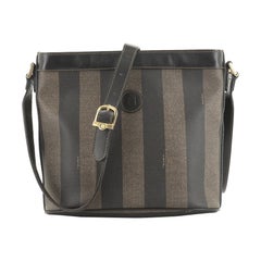 Fendi Pequin Shoulder Bag Canvas Small