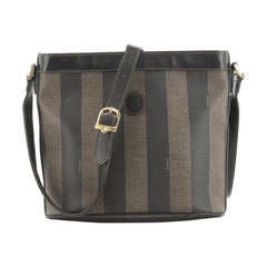 Fendi Pequin Shoulder Bag Canvas Small