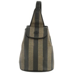 Fendi Pequin Sling Backpack Coated Canvas Medium